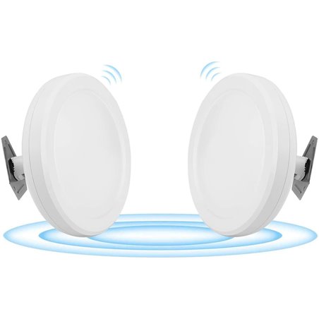 5.8G Wireless Bridge 900Mkbps Outdoor Network Extender, Point to Point Access Point Long Range WiFi BridgeHigh Speed 2-Pack